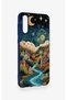 Samsung A50 Compatible Night Tale Patterned Silicone Case - 3
