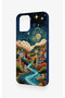 iPhone 12-12Pro Compatible Night Tale Patterned Silicone Case - 4