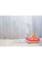 Coast Guard Boat, Wooden Bath Toy Boat with Driver - 4