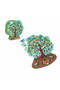 Contour Puzzle Bird Tree, 58-Piece Shaped Jigsaw Puzzle for Kids - 2