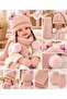 0-18 Months Baby Girl Scarf Beanie Gloves 3-Piece Set K26150-04