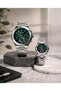 Elite Quartz Analog Watch | Silver Stainless Steel Bracelet | Multi-Function Display | Elegant Business Style | Green Dial | Japan VX Movement | 3ATM water resistant - 3