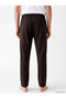 Peak New Season Brown Regular Fit Men's Pajama Bottoms - 4