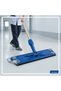 Plastic Cloth Holder with Rubber Blades | Flat Mop Frame | Wet & Dry Cleaning | 60 cm | Blue - 5