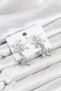 Lotus Model Silver Color Zircon Stone Women's Earrings