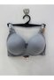 Women's B Cup Cotton Fabric Ribbed Gathering Bra