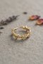Gold Color Zircon Stone Ivy Model Women's Ring