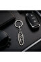 High Quality Ford Logo Luxury Chrome Plated Auto Keychain Stylish Gift Vehicle Accessory - 2