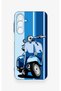 Samsung A16 Compatible Blue Scooter Patterned Silicone Case - 2