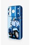 Blue Scooter Patterned Silicone Case Compatible with iPhone 17 Pro - 4