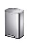 Rectangular Step Bin with Soft Close Lid | Trash Can for Kitchen and Bathroom | 45 Liter, Grey - 2