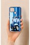 Realme C25 Compatible Blue Scooter Patterned Silicone Case