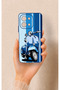 Vivo Y28 Compatible Blue Scooter Patterned Silicone Case