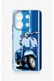 Redmi Note 13 4g Compatible Blue Scooter Patterned Silicone Case - 2