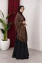 Shoulder Shawl Plain Thin Knitted Wearable Seasonal Ribbed Soft Shoulder Shawl - 2