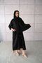 Hijab Cap - Black Color 50% Linen - 50% Cotton - 8