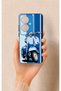 Oppo Reno 11F Compatible Blue Scooter Patterned Silicone Case