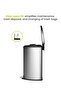 Grace Stainless Steel Pedal Bin with Slow Close Lid | Trash Can with Lid | 9 Liter, Silver - 6