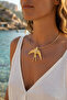 Swallow Model Gold Color Choker Women's Necklace - 2