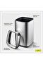 Fingerprint Proof Stainless Steel Open Top Trash Bin | 28 Liter, Silver - 2
