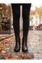 Black Matte Rustic Women's Daily Boots Ventino