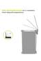 Hana Slim Step Bin with Wheels | Trash Can for Kitchen, Bathroom and Office | 10 Liter, Grey - 5
