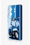 Infinix Zero 30 Compatible Blue Scooter Patterned Silicone Case - 4