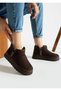 Ug Model Short Boy Stitched Sole Furry Brown Boots Booties - 2