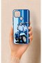 Oppo A15 Compatible Blue Scooter Patterned Silicone Case