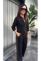 Hidden in the Shine Detail - Women's Sequin Detailed Front Zipper Viscose Two-Thread Blouse and Pants Two-Piece Set - 3
