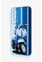 Poco F5 Pro Compatible Blue Scooter Patterned Silicone Case - 4