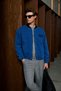 Men's Washable Vintage Bomber Dark Blue Jacket