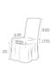 High Quality Bürümcük Chair Cover Elasticated Washable Non-Slip Kitchen Diner Bürümcük Skirted Chair Cover Chair Cover 6Pcs - 2