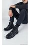 Men's Boots Genuine Leather Lace-Up Toe-Stitched Side Zipper Stitched Sole Ankle Classic Winter Casual Stylish Boots Nexar 101-07