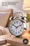10 Pieces of Alarm Clocks – Metal Alarm Clocks with Light and Silent Operation, Suitable for Bedside/Desk Use, Alarm Clock Silent Alarm