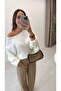 Sweater with Folded Sleeves Detail - 3