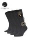 Men's Four Seasons Organic Four-Pair Socks Anthracite