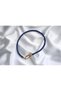 Original Lapis Lazuli and Gold Paperclip Lock Special Design Necklace, 8 mm