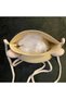 Women's Straw Bear Figure Round Shoulder Bag - Knitted Strap Bag Off-White - 4