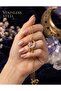 316L Steel Chain Gold Color Zircon Stone Crescent Star Model Necklace - 3