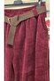 Italian Velvet Trousers with Belt - 3