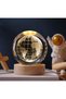 1 Glass Globe – Color Changing Illuminated Decorative Globe with Wooden Base USB 8 Cm, Color Changing Light - 3