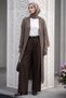 Knitted Pattern Long Mink Knitwear Cardigan - 2