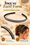 Double Row Stone Thin Women's Hair Crown Stylish Shiny Hair Accessory Silver - 2