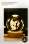 5 Pieces of Illuminated Glass Globe – Color Changing Decorative Table Ornament with Wooden Base, 8 cm Color Changing Glass Globe Mood Light with USB