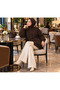 Women's Half Turtleneck Buttoned Double Pocket Loose Oversize Knitwear Cardigan - 2