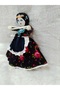 Cappadocia Geographical Marked Handmade Onion Cloth Doll - Multicolored Striped Kilim Motif Skirted Rope-Wrapped Mother Figure - Nostalgic Gift and Decorative Doll Dzmr - 3