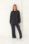 Bottom-Top Channel Seam Slit Suit Soft Texture - 4