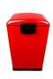 Step Garbage Bin | Brushed Stainless Steel Finish | Soft-Close Lid | Fingerprint-Resistant | Groove Pedal | For Kitchen & Home | 12 Liters | Red - 5