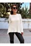 Italian Asymmetrical Knitwear Tunic Ecru